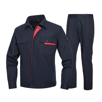 Мъжки работно облекло единни работна риза с къс ръкав и джобове за механика-дърводелец Мъжки работно облекло единни работна риза с къс ръкав и джобове за механика-дърводелец 1