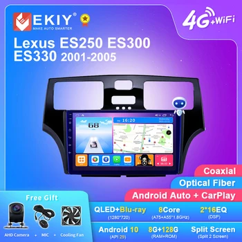 EKIY T7 Android 10,0 Carplay Автомагнитола за Lexus ES300 ES330 XV30 ES250 2001-2006 Авторадио 2Din GPS Навигация 4G Главното Устройство
