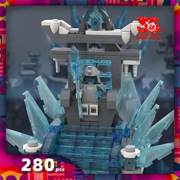 SyMOC 280 Ninja City Набор от Градивни Блокове САМ Храм С Фигурки От Филми Модел Тухли Играчки, Колекция от Подаръци За Възрастни леден трон