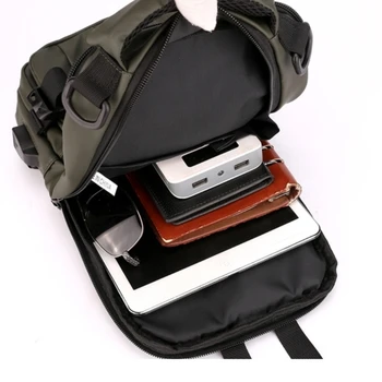 Мултифункционални мъже отличителни чанти с USB зареждане, чанта през рамо с едно рамо, водоустойчив пътни чанти през рамо, нагрудная чанта с голям капацитет Мултифункционални мъже отличителни чанти с USB зареждане, чанта през рамо с едно рамо, водоустойчив пътни чанти през рамо, нагрудная чанта с голям капацитет 2
