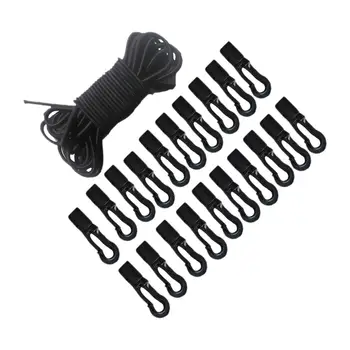 Найлон въже с 20 бр. скоби за кабел за практикуване на кану-каяк на закрито