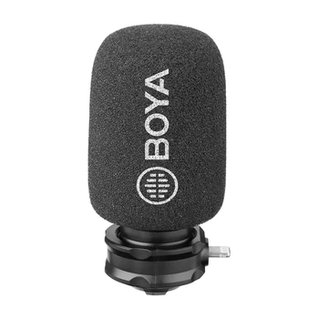 Микрофон BOYA BY-DM200 за iPhone, цифрова стереомикрофон, отличен звук за запис на IOS за iphone 7 8 x plus Микрофон BOYA BY-DM200 за iPhone, цифрова стереомикрофон, отличен звук за запис на IOS за iphone 7 8 x plus 0