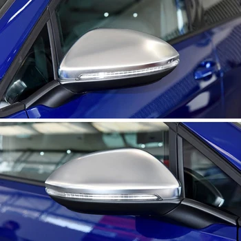Матирана хромирана капачка огледала в сребрист цвят, покриване на страничните огледала за обратно виждане, кутия за Фолксваген VW Golf 6 MK6 Touran
