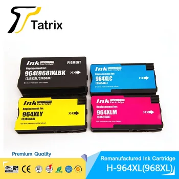 Tatrix 964XL 968XL 964 968 XL За HP 964 Възстановени Мастилено-струйни касети за принтери HP OfficeJet Pro 9010 9015 9022