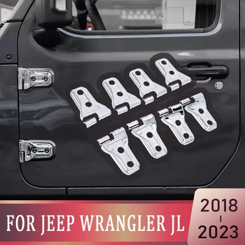 За Jeep Wrangler JL 2018 2019 2020 2021 2022 2023 Покритие на Вратата на Колата Капак на Панти Етикети Аксесоари Декоративни елементи на Купето