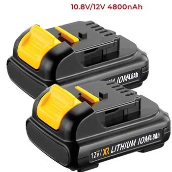 Батерия за инструмент 4800Ah 10,8 V 12V Li-Ion Batterij DCB127, Разменени батерия DCB124-XJ DCB120 DCB123 DCB122 DCB124 DCB121