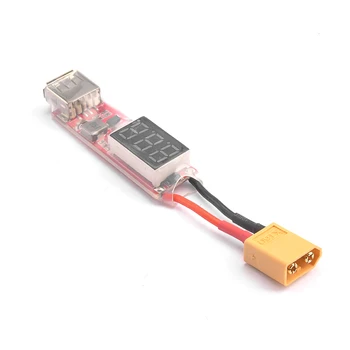 2S-6S Lipo Литиева Батерия XT60 / T Конектор За USB-Зарядно устройство Конвертор С Дисплей Напрежение Такса Адаптер За Защита на телефона Характеристики