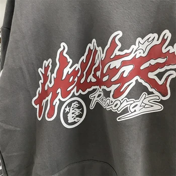 Ежедневни hoody Hellstar Studios за мъже и жени, сиви блузи с качулка, пуловери със звезди Ежедневни hoody Hellstar Studios за мъже и жени, сиви блузи с качулка, пуловери със звезди 1