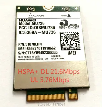 Модул MU736 HSPA + M. 2 3G карта NGFF 21M WCDMA модул