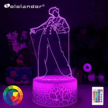 SOLOLANDOR Нов 3d лампа нощна светлина Подарък за Феновете на Декора в Спалнята Светлина Led Сензорен екран Сензор за Промяна на Цвета на Работна Настолна Лампа Дропшиппинг