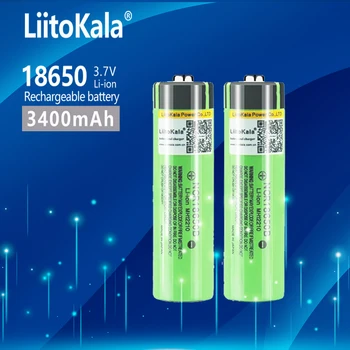 НОВ LiitoKala 18650 3400 mah Оригинална Батерия От 3.7 На литиево-йонна Батерия NCR18650B 18650 3400