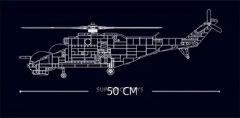 Sluban 893 бр., модел на хеликоптер МИ-24С ВВС, тухли, оръжия, направи си сам, творчески строителни блокове, забавни играчки за момчета Sluban 893 бр., модел на хеликоптер МИ-24С ВВС, тухли, оръжия, направи си сам, творчески строителни блокове, забавни играчки за момчета 3