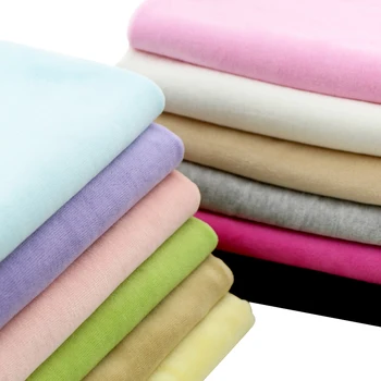 Памучен кадифе трикотажная тъкан, еластична ликра плат за самостоятелно шиене, детски дрехи, одеяло, материал за пролетта и зимата