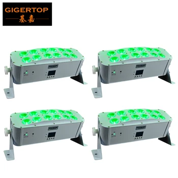 TIPTOP LED Bar Light 12x18 W RGBWA UV-С Лампа, Батерия DMX DJ Light Активен Звук Стробоскоп Wash Par DMX Светлини