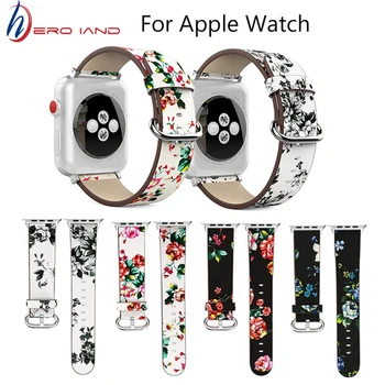 4 Цвят Лидер в Продажбите на Кожена Каишка за часовник Apple Watch Band Series 3/2/1 Спортен Гривна 42 мм, 38 мм и Каишка За iwatch 4 Band