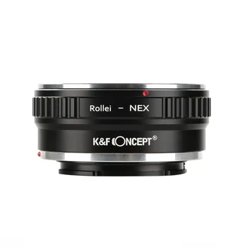 Преходни Пръстен за обектива K & F Concept за обектив Rollei QBM към корпуса на камерата Sony E A5000 NEX-5T NEX-3N NEX-6 NEX-5R Преходни Пръстен за обектива K & F Concept за обектив Rollei QBM към корпуса на камерата Sony E A5000 NEX-5T NEX-3N NEX-6 NEX-5R 2