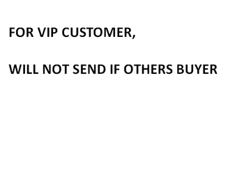 за ВИП клиенти, моля, не купувайте, ако първо не се свържете с нас.