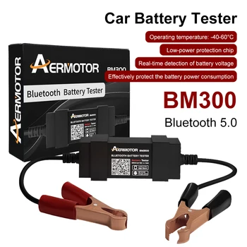 2023 Нов автомобилен тестер на батерията на Безжичната Bluetooth 4.0 инструменти за тестване на акумулатора Автоматичен анализатор на заряд на батерията 6V 12V 24V 100-2000 CCA