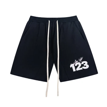 RRR123, никелови панталони, прости шорти с принтом, спортни панталони за джогинг на открито, шорти Унисекс в стил хип-хоп, панталони с високо качество