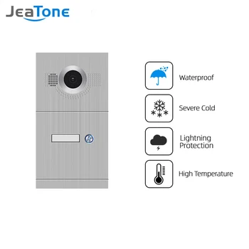 JeaTone 720 P/AHD видео домофон Звънец IR Камера с Висока Резолюция 1/2/3/4 Бутони Лентата с Камера Водоустойчива IP65 за дома