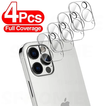 4 бр. Защитно Стъкло за обектива на камерата на iPhone 11 12 13 14 Pro Max Закалено Стъкло За iPhone X XR XS MAX 14 Pro Защитно Фолио За Камерата