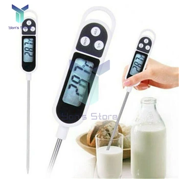 TP300 Хранително-вкусовата термометър с цифров дисплей, кухненски термометър за месо, вода, мляко, сонда за готвене, принадлежности за барбекю, електронни кухненски инструменти