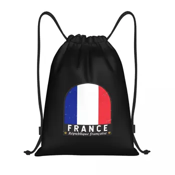 Чанти дантела прозорци, спортна чанта, емблемата на флага на Франция, оръфан реколта пикници 
 Графичен стръмен раница, руло одеяла, забавна новост