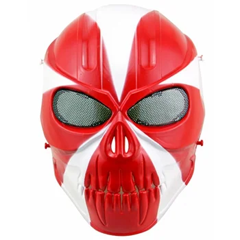 Полнолицевая страйкбольная тактическа маска за пейнтбола Ловни аксесоари Череп Призрак Военна военна игра Cosplay Хелоуин Вечерни защитни маски