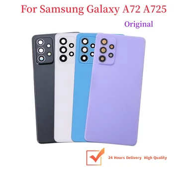 На оригиналния Samsung Galaxy A72 A725 4G 5G A52 A525 A525F Задния Капак на Отделението за батерията Задната Врата Корпус Резервни Части С ЛОГОТО на