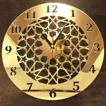 Акрилни огледални стенни часовници Декоративен креативен дизайн на стенен часовник Стикер Часовник Стенен начало декор хол Reloj De Pared подарък