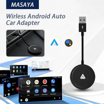 Безжичен Адаптер за Кола Android Auto/Dongle за OEM Wired AA Car Преобразува Кабелна Android Безжичен Подходящ за телефони с Android
