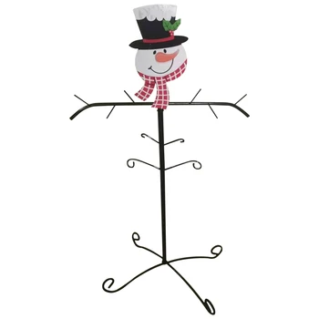Коледен държач за отглеждане, поставка за коледни метални клони на дървото, закачалка за чорапи, украса за дома, закачалка с шарките на Дядо Коледа и снежен човек Коледен държач за отглеждане, поставка за коледни метални клони на дървото, закачалка за чорапи, украса за дома, закачалка с шарките на Дядо Коледа и снежен човек 2