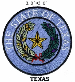 Печат на щата Тексас ширина 3 инча за доставка / петолъчна звезда /кръгла банер