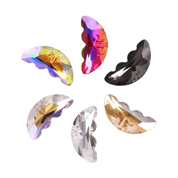 5x10 mm, половината от крилата на пеперуди, кристали за дизайн на ноктите, златна яка спускане, блестящ кристал, 3D стъклени кристали, висулки за нокти 5x10 mm, половината от крилата на пеперуди, кристали за дизайн на ноктите, златна яка спускане, блестящ кристал, 3D стъклени кристали, висулки за нокти 0