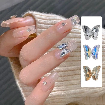 5x10 mm, половината от крилата на пеперуди, кристали за дизайн на ноктите, златна яка спускане, блестящ кристал, 3D стъклени кристали, висулки за нокти 5x10 mm, половината от крилата на пеперуди, кристали за дизайн на ноктите, златна яка спускане, блестящ кристал, 3D стъклени кристали, висулки за нокти 4