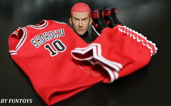 Баскетболно облекло за кукли с фигура 1/6 с главата Ханамичи Сакураги за 12 