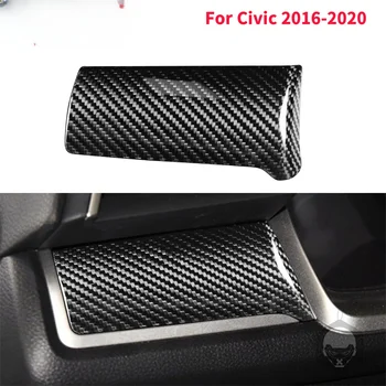 За Honda Civic 10-то поколение 2016-2021, автомобилни стикери за централно управление, декоративни аксесоари, изработени от въглеродни влакна