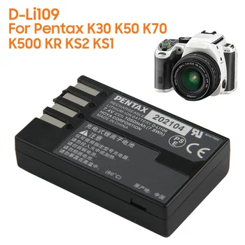 Преносимото Батерия D-LI109 за Pentax K30 K50 K70 K500 KR KS2 KS1 K 30 K-50 K-70 K-500 K-R, K-S2 K-S1, Акумулаторна батерия 1050 mah