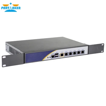 Partaker R3 D525 6 LAN защитната стена Хардуер, мрежов рутер