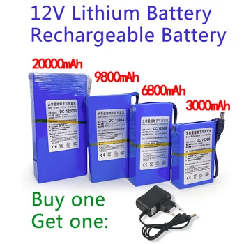 100% Оригинална защита от зареждане на постоянен ток 12 В 20 000 mah, литиево-йонна суперзаряжаемая батерия, резервна литиево-йонна батерия безплатна доставка