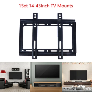 Black е най-новият монтиране на стена за телевизор с плосък екран определен тип за 14-43-инчов LCD led монитор с плосък екран с високо качество