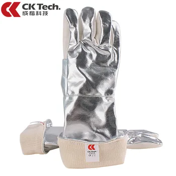 CK Tech.Топлоустойчиви ръкавици със защита от висока температура до 350 градуса, защитни ръкавици от алуминиево фолио, кухненски ръкавици за самозащита CK Tech.Топлоустойчиви ръкавици със защита от висока температура до 350 градуса, защитни ръкавици от алуминиево фолио, кухненски ръкавици за самозащита 0