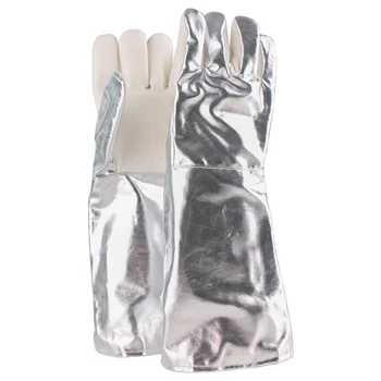 CK Tech.Топлоустойчиви ръкавици със защита от висока температура до 350 градуса, защитни ръкавици от алуминиево фолио, кухненски ръкавици за самозащита CK Tech.Топлоустойчиви ръкавици със защита от висока температура до 350 градуса, защитни ръкавици от алуминиево фолио, кухненски ръкавици за самозащита 2