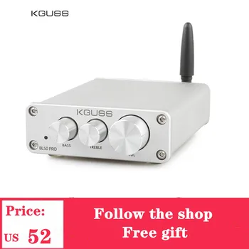 KGUSS BL50PRO TPA3116D2 QCC3003 Bluetooth 5,0 мини аудио цифров усилвател 50 w + 50 W