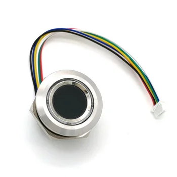 R503 кръгла RGB пръстен с led индикатор контрол на DC3.3V MX1.0-6Pin капацитивен модул на пръстови отпечатъци, сензор скенер, 15 мм R503 кръгла RGB пръстен с led индикатор контрол на DC3.3V MX1.0-6Pin капацитивен модул на пръстови отпечатъци, сензор скенер, 15 мм 2