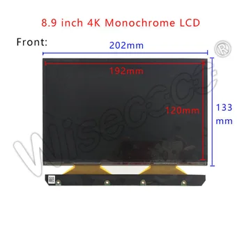Wisecoco 8,9-инчов 4k монохромен LCD екрана 3840 *2400 с монофоническим дисплей за всякакви кубически фотони MONO X Wisecoco 8,9-инчов 4k монохромен LCD екрана 3840 *2400 с монофоническим дисплей за всякакви кубически фотони MONO X 2