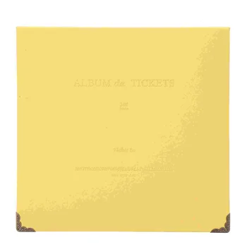 Книга за събиране на сметки за съхранение на филми, снимки на приходите, книга за съхранение на колекции памет (жълт)
