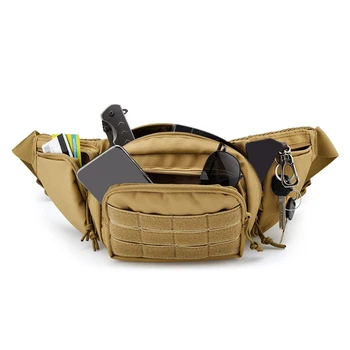 Тактическа поясная чанта, кобур за пистолет, военна поясная чанта, чанта за рамо, уличен в гърдите боен раница, скрит кобур за носене на оръжие