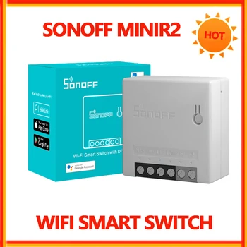 Sonoff Mini R2 Wifi Smart Switch MINIR2 2-Лентови Модули eWeLink ПРИЛОЖЕНИЕ САМ Преминете Безжично Дистанционно Управление за Работа с Алекса Google Home