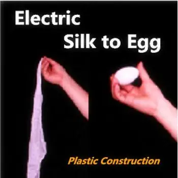 Електрически коприна за яйца (пластмасова конструкция, бавна скорост) Фокуси сценична илюзия, аксесоари за трикове, подпори забавен, ментализм